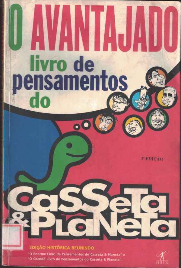 Avantajado livro de pensamento do Casseta & Planeta
